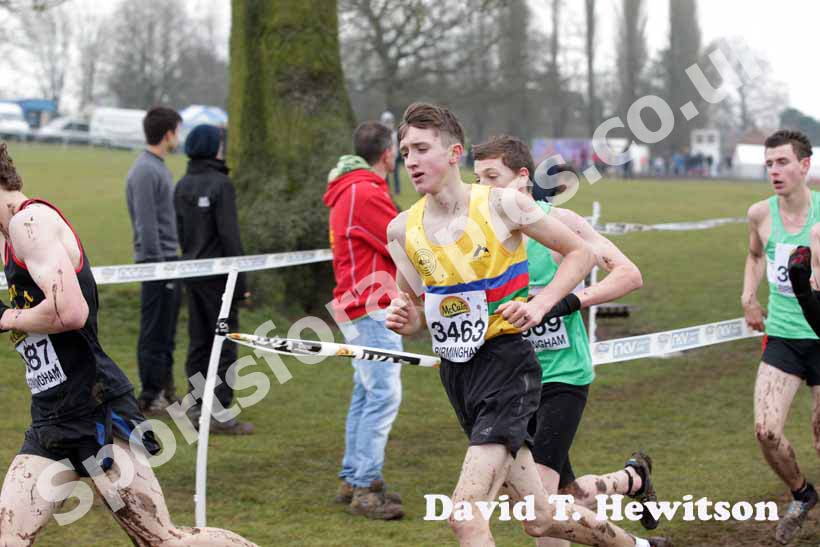 Luke Clark (North East) during the under-17 men McCain World Cross Country Trials and Inter Counties.